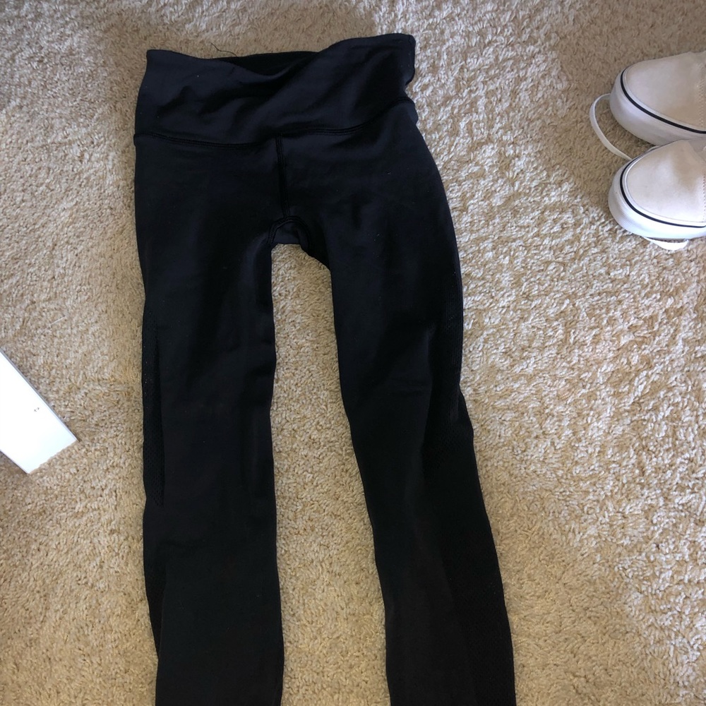 Lululemon Fishnet Black Leggings
